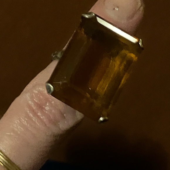 💍Beautiful1890 Natural Citrine Ring!size 3-4!+resized! Perfectly Beautiful!👑💍 - Picture 10 of 11